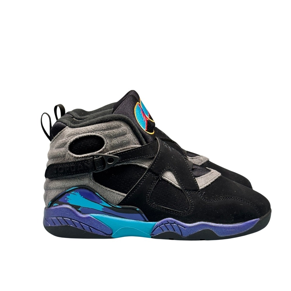 Size 3 - Jordan 8 Retro Aqua 2025 Black Bright Concord 305368-025 Kids